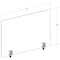 Azar Displays 30" x 40" Acrylic Plexiglass W/ Metal Counter Edge Clamp 179756-187 - alternate 2